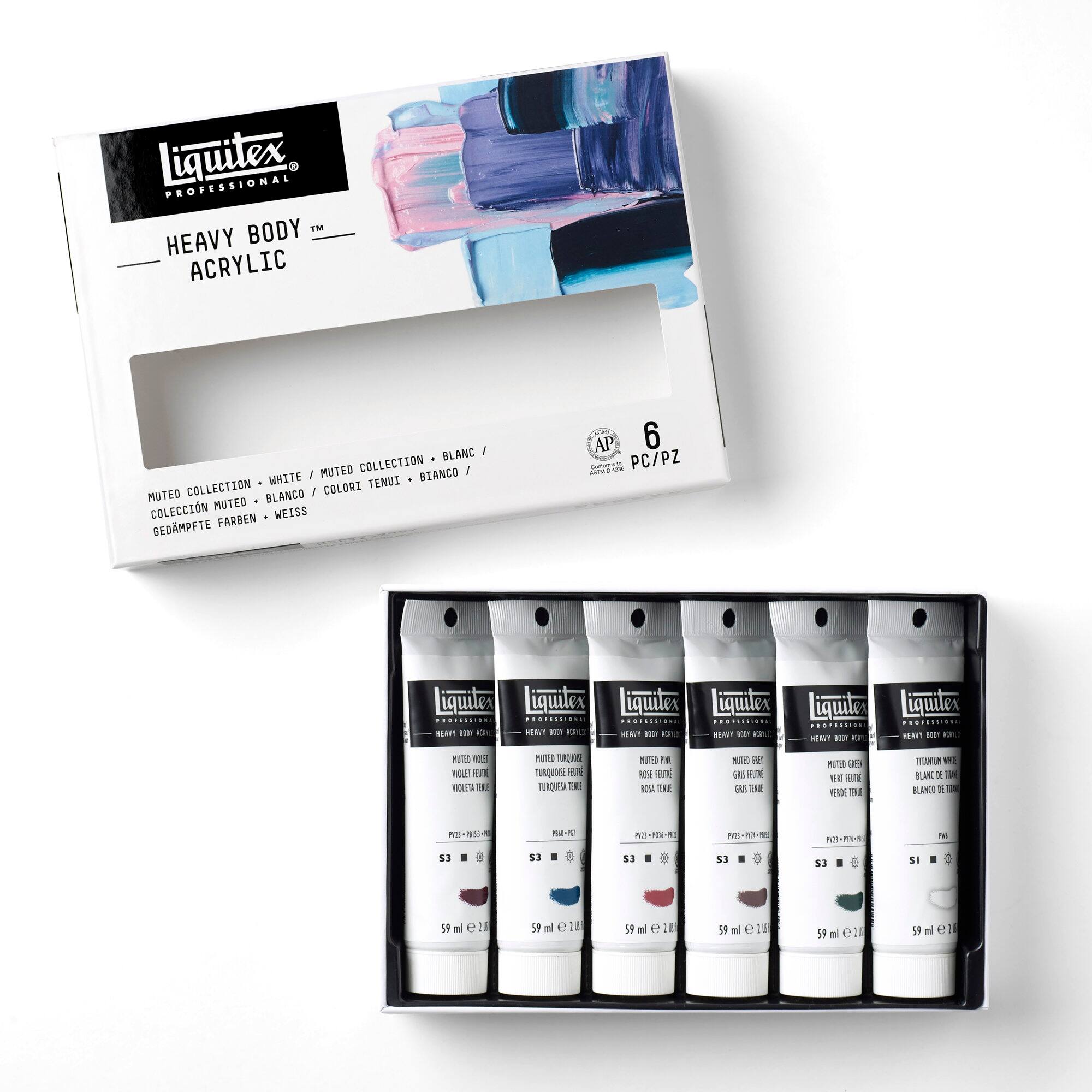 Liquitex® Heavy Body Acrylic™, Muted Collection + White